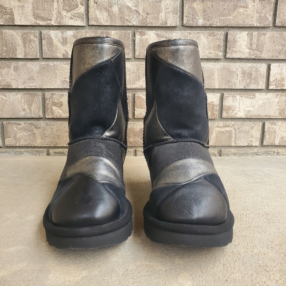 Ugg Classic Short Glitter Patchwork Suede Women's… - image 4